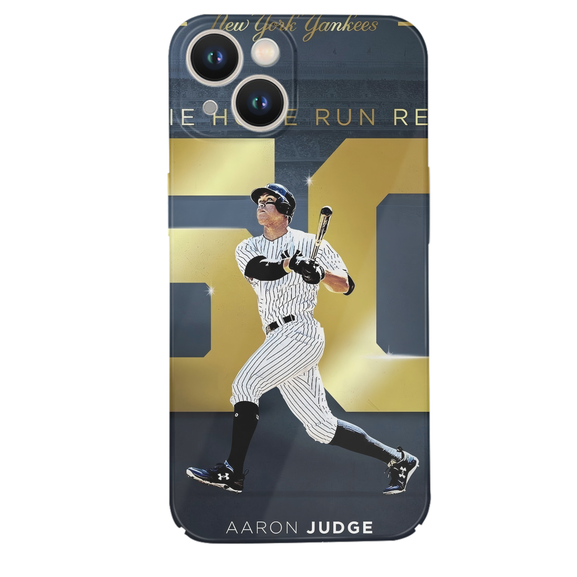 Aaron Judge 50 Home Runs 3 IPhone 14 Series Full-Cover Hard Case – Shockproof With Raised Camera Protection – Precise Cutouts, Wireless Charging Compatible – Durable, Anti-Yellowing, Easy To Clean